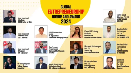 The "Global Entrepreneurship Honor and Award 2024" by the Corporate Connect