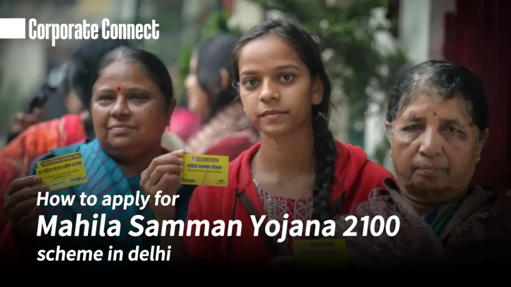 How to apply for Mahila Samman Yojana 2100 scheme in delhi