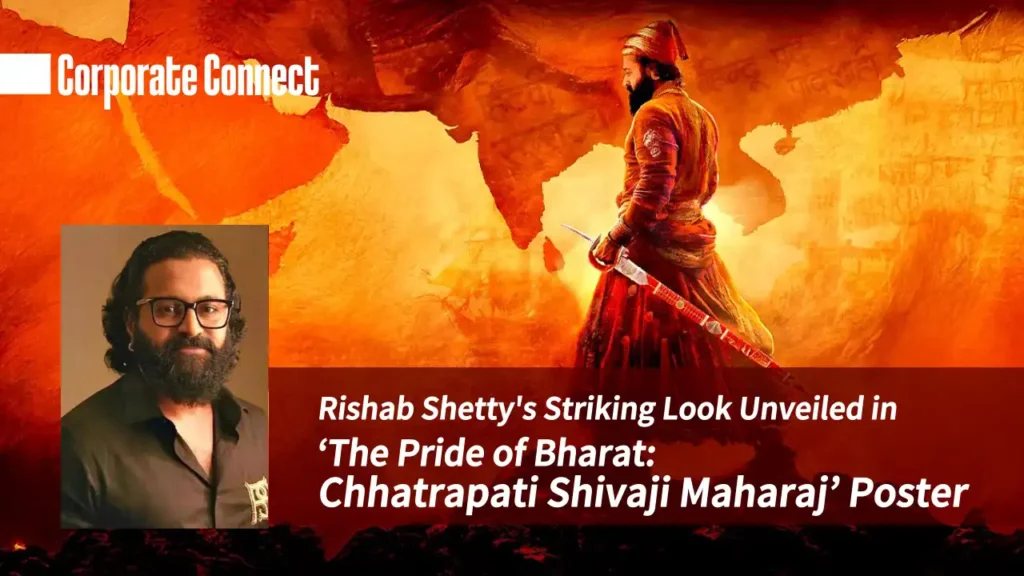 Rishab Shetty's Striking Look Unveiled in ‘The Pride of Bharat: Chhatrapati Shivaji Maharaj’ Poster