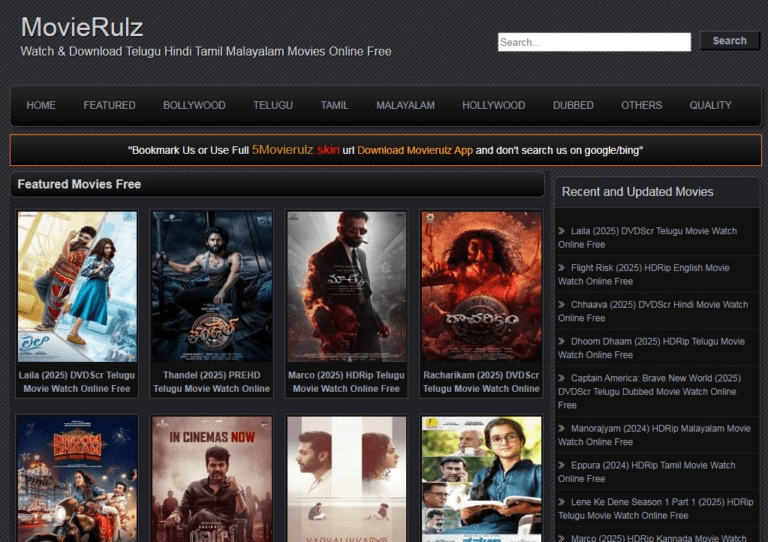 Movierulz Watch Telugu, Bollywood & Hollywood Movies Online Legal