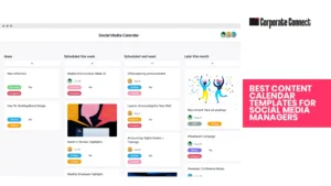 Best content calendar templates for social media managers