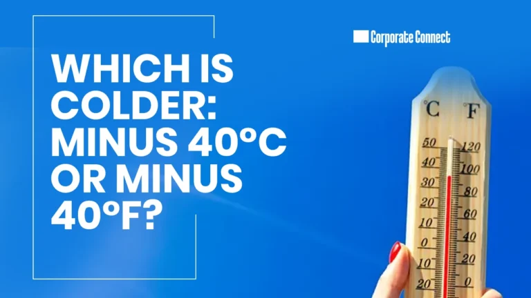 Which is colder: minus 40°c or minus 40°f?