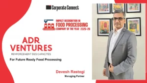 ADR Ventures: Future-Ready Food Processing Sector. ADR Ventures delivers end-to-end food processing infrastructure solutions in India. Led by MD Devesh Rastogi, the company bridges a critical industry gap with integrated expertise.