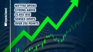 Nifty50 Opens Strong Above 25,850, BSE Sensex Jumps Over 250 Points Nifty50 opens above 25,850 while BSE Sensex gains over 250 points. Check today’s stock market update, key indices movement, and trading highlights."