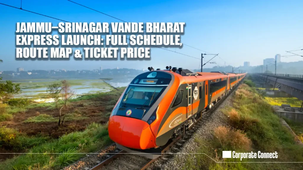 Jammu–Srinagar Vande Bharat Express Launch: Full Schedule, Route Map & Ticket Price