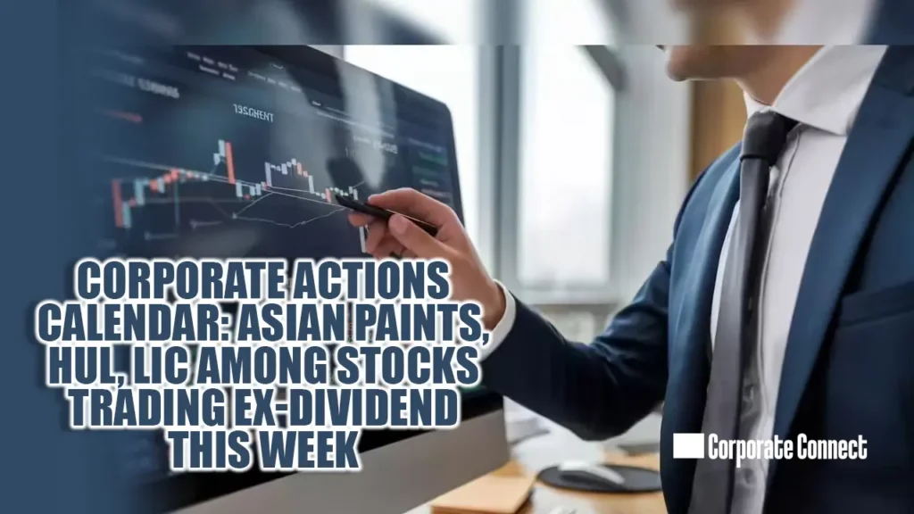 Corporate Actions Calendar: Asian Paints, HUL, LIC Among Stocks Trading Ex-Dividend This Week