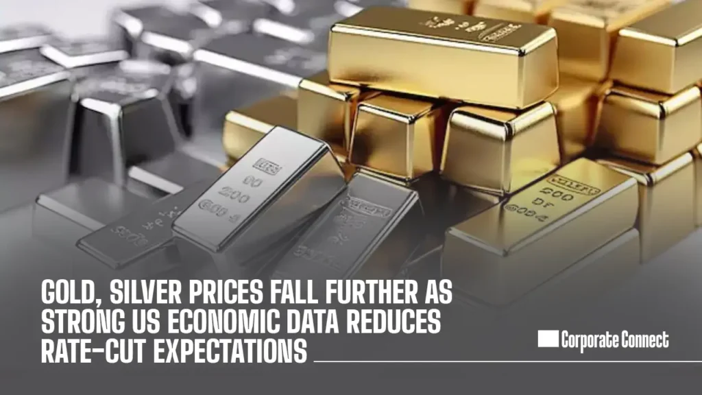 Gold, Silver Prices Fall Further as Strong US Economic Data Reduces Rate-Cut Expectations