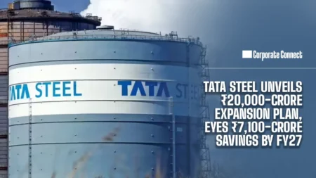 Tata Steel Unveils ₹20,000-Crore Expansion Plan, Eyes ₹7,100-Crore Savings by FY27 Tata Steel Unveils ₹20,000-Crore Expansion Plan, Eyes ₹7,100-Crore Savings by FY27