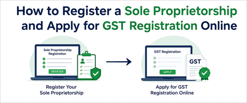 How to Register a Sole Proprietorship and Apply for GST Registration Online